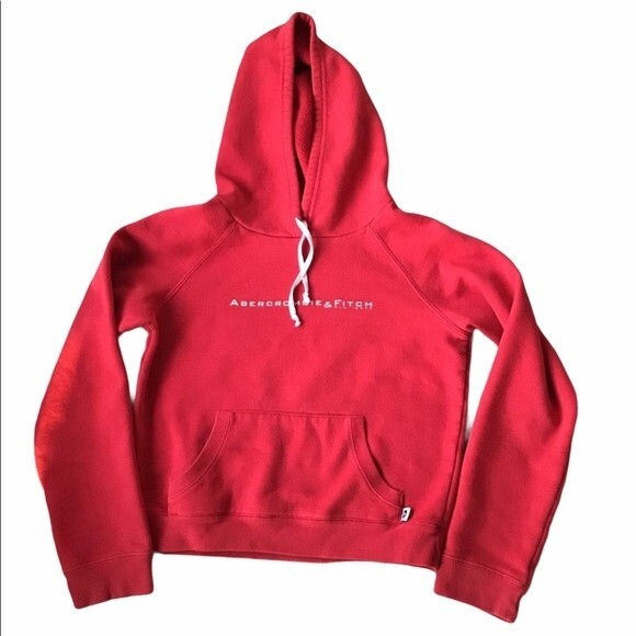 Abercrombie & Fitch Hoodie Red Size S - Picture 1 of 4